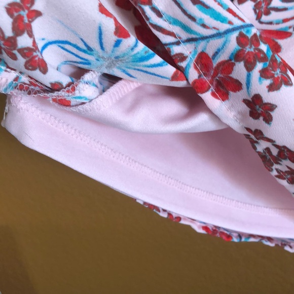 Candies Pink & Red Floral Tunic Dress- Medium - Picture 6 of 8